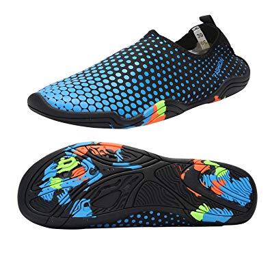 Taigele Mens Womens Water Shoes Barefoot Quick-Dry Aqua Socks Slip On ...